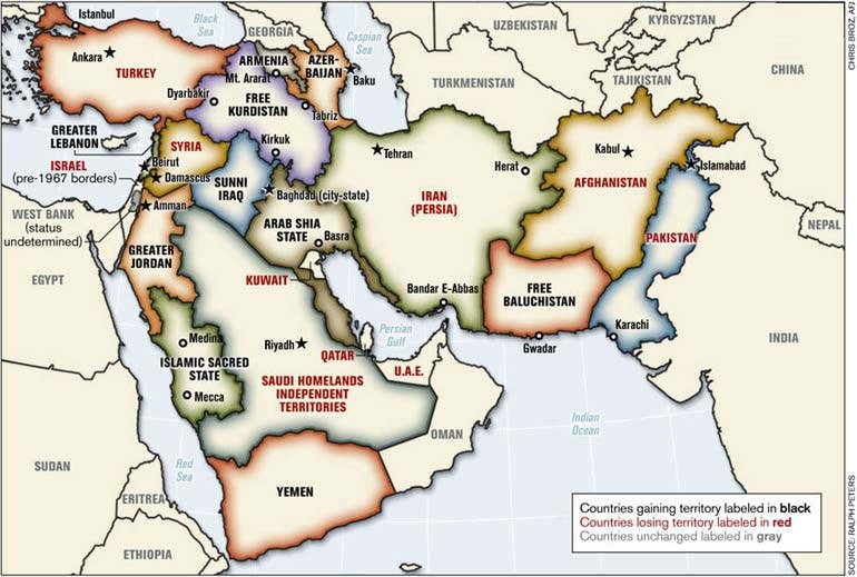 28fa747407b19e22a866cce064e43a36 - برنامه سری آمریکا برای تجزیه عراق به سه کشور + نقشه